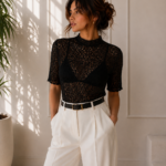 BLUSA ENCAJE NOIR NEGRO