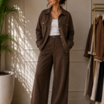 CAMISA SASTRERA MARRON
