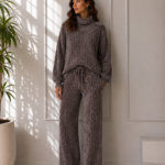 SET TEJIDO CHENILLE GRIS