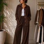 CONJUNTO COMFY MARRON