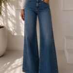 JEANS WIDE LED AZUL CLASICO