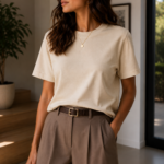 REMERA ESSENTIAL BEIGE