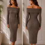 VESTIDO ELEGANT ESSENCE MOKA SUAVE