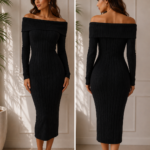 VESTIDO ELEGANT ESSENCE NEGRO